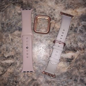 Apple Watch Bands with Watch Protector Rose Gold